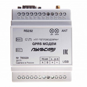 GSM модем «Пульсар» исполнение на DIN-рейку, CSD, 2 SIM Артикул: Н00003784