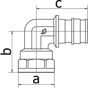 Угол переходной с внутренней резьбой