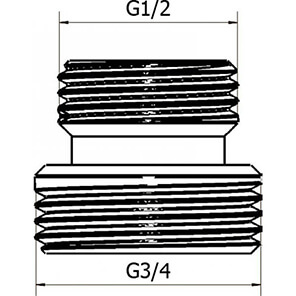 Ниппель переходной для узла подключения радиатора