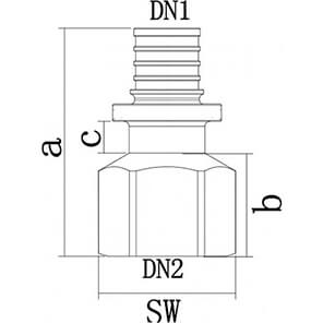 Муфта переходная с внутренней резьбой