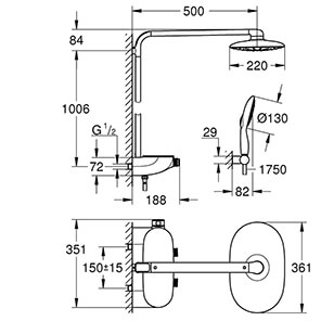 Rainshower System SmartControl Mono 360 (26361...)