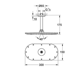 Rainshower Veris 300 (26069000)