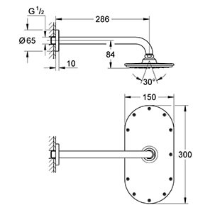 Rainshower Veris 300 (26068000)