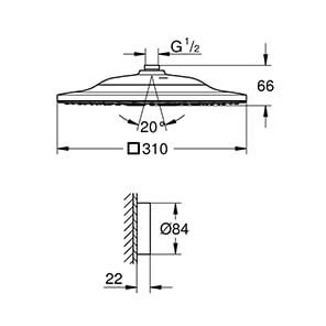 Rainshower SmartConnect 310 Cube (26643000)