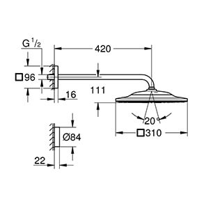 Rainshower SmartConnect 310 Cube (26642000)