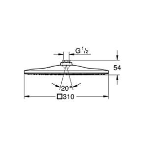 Rainshower Mono 310 Cube (26567...)