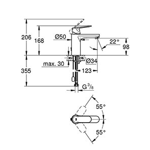 Eurosmart Cosmopolitan DN 15M-Size (23326000)