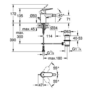 Eurosmart Cosmopolitan DN 15S-Size (32839000)