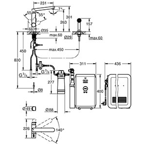 GROHE Blue K7 Professional (31355001)