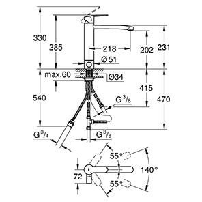 Eurostyle Cosmopolitan, DN 15 (31153002)
