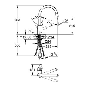 Eurostyle Cosmopolitan, DN 15 (31126002)