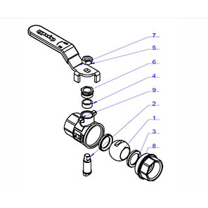 Кран AquaHit вн.-нар., ручка