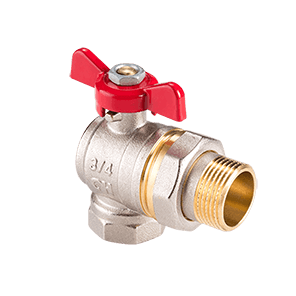 Кран-американка AquaHit угловой 1/2`` вн.-нар., бабочка