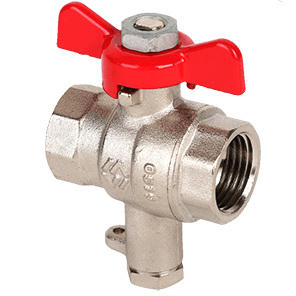 Valve MVI 1/2`` x 8 mm for temperature sensor connection, butterfly BV.648.04