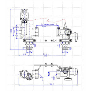 Насосно-смесительный узел для теплого пола AQUAHIT