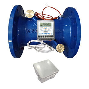 General house heat meter Du200 M-Bus + 3 imp. inlet, qp=500 m3/h, 2 pressure sensors, return, 150°C Code: H00010604