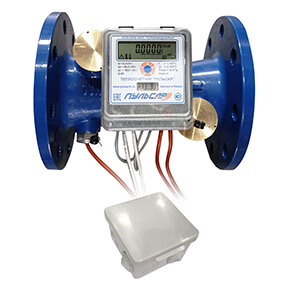 Общедомовой теплосчетчик Ду80 M-Bus + 3 имп. входа, qp=80 м3/ч, 2 датчика давления, прямой, 150°C Артикул: Н00010631