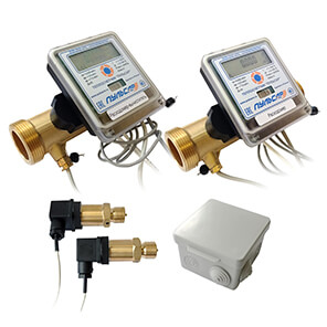 General building heat meter Du25 RS-485 + 2 imp. inlet, qp=6 m3/h, 2 pressure sensors, 150°C Article: H00010506