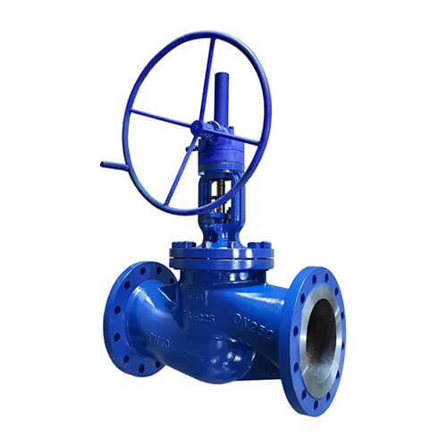 Shut-off valve with bellows seal ACTA series B333 with reducer